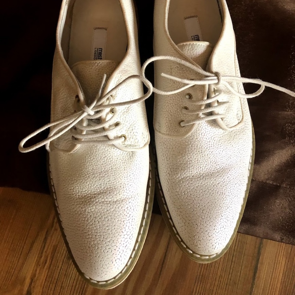 Anthro Miista Zoe Stingray Iridescent Oxford Shoes - Picture 4 of 8